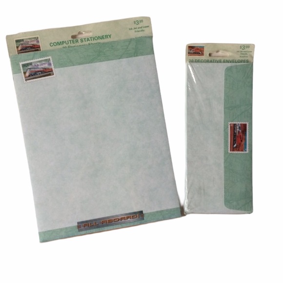 Collectible Train 90’s stationery and envelopes - Picture 1 of 5